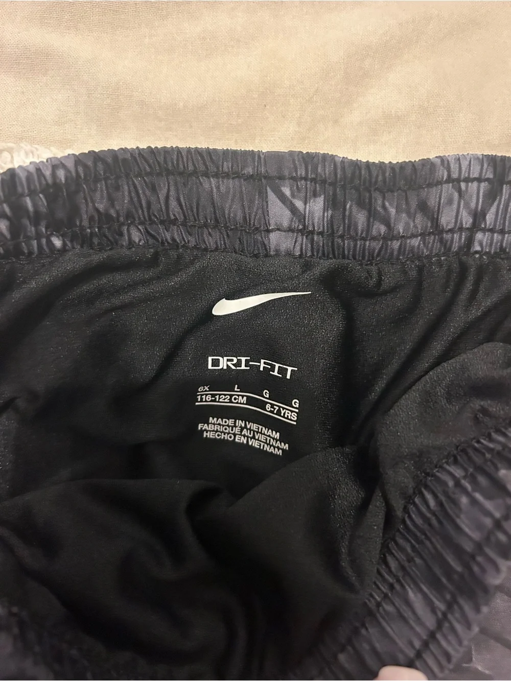 Nike Black Athletic Shorts with Pink Trim